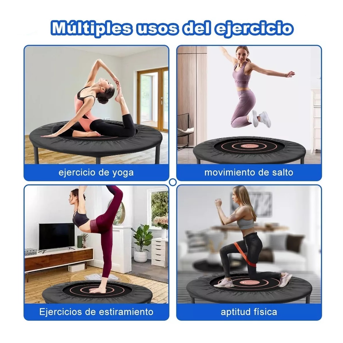 Trampolín Brincolín Para Aeróbicos Fitness Ejercicio Jumping