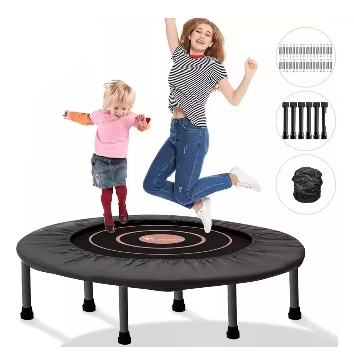 Trampolín Brincolín Para Aeróbicos Fitness Ejercicio Jumping