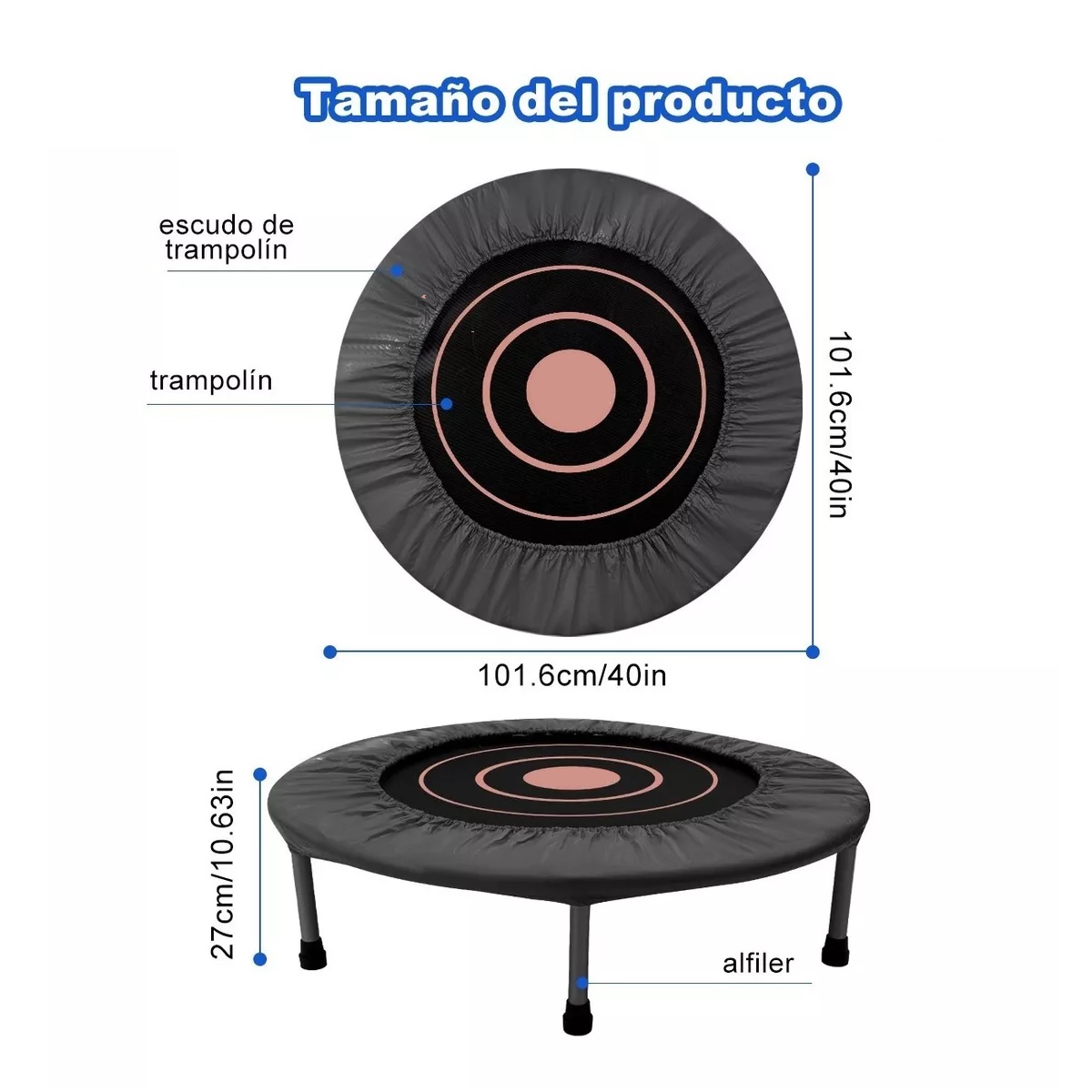 Trampolín Brincolín Para Aeróbicos Fitness Ejercicio Jumping