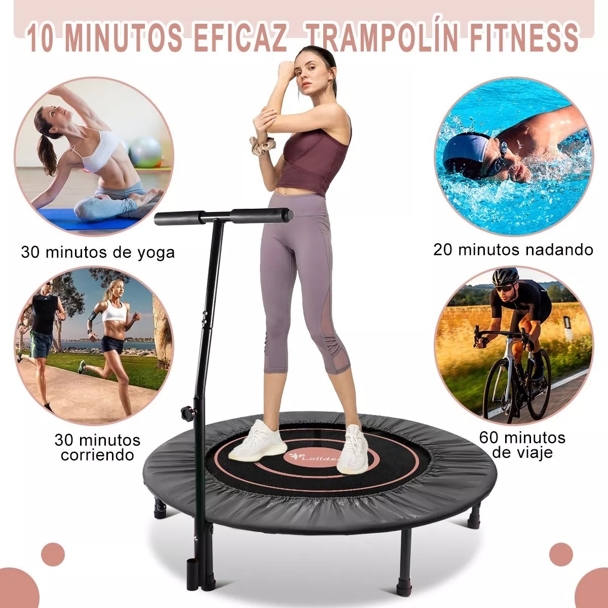 Trampolín Brincolín Aerobicos Fitness 40 Pulgadas Ejercicio