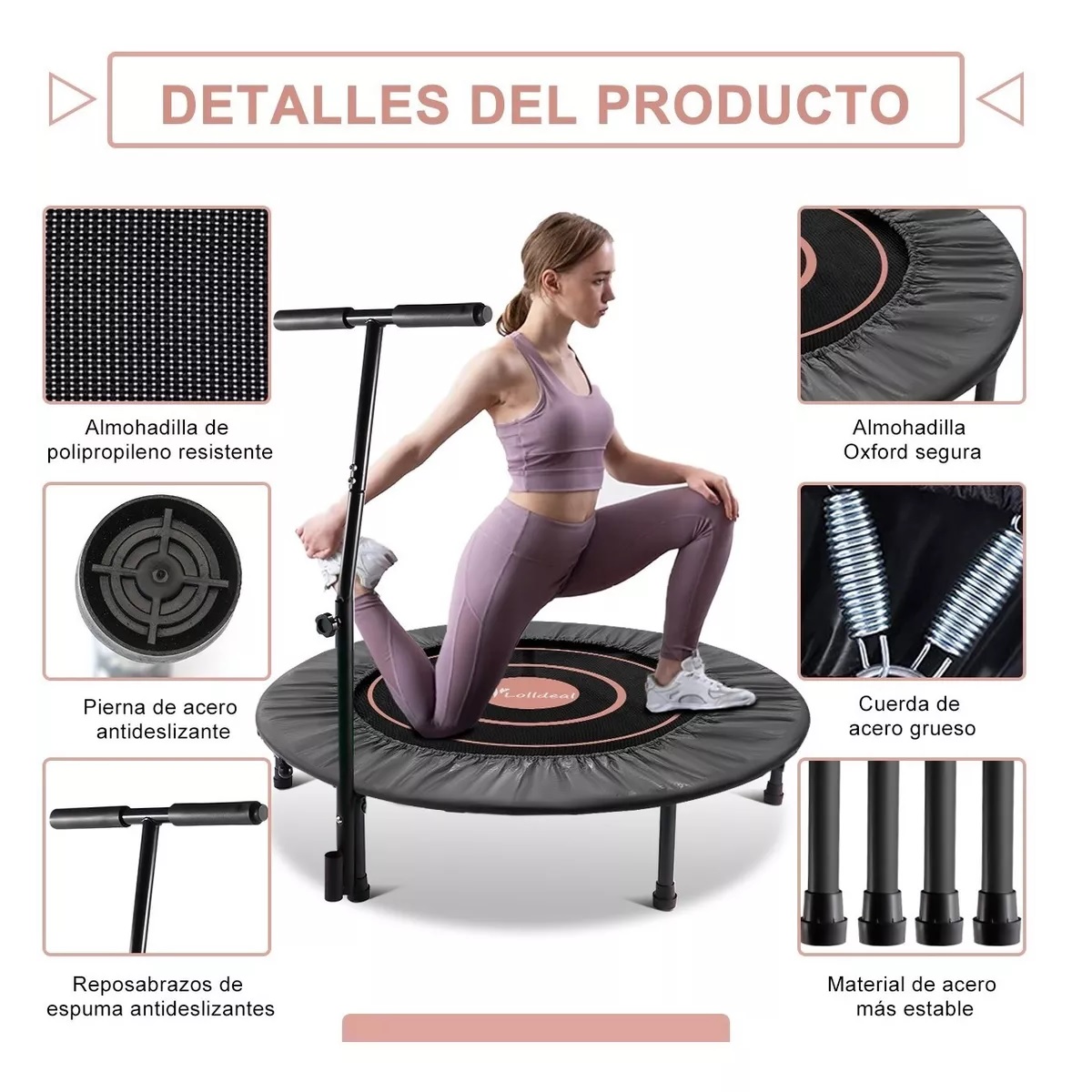 Trampolín Brincolín Aerobicos Fitness 40 Pulgadas Ejercicio