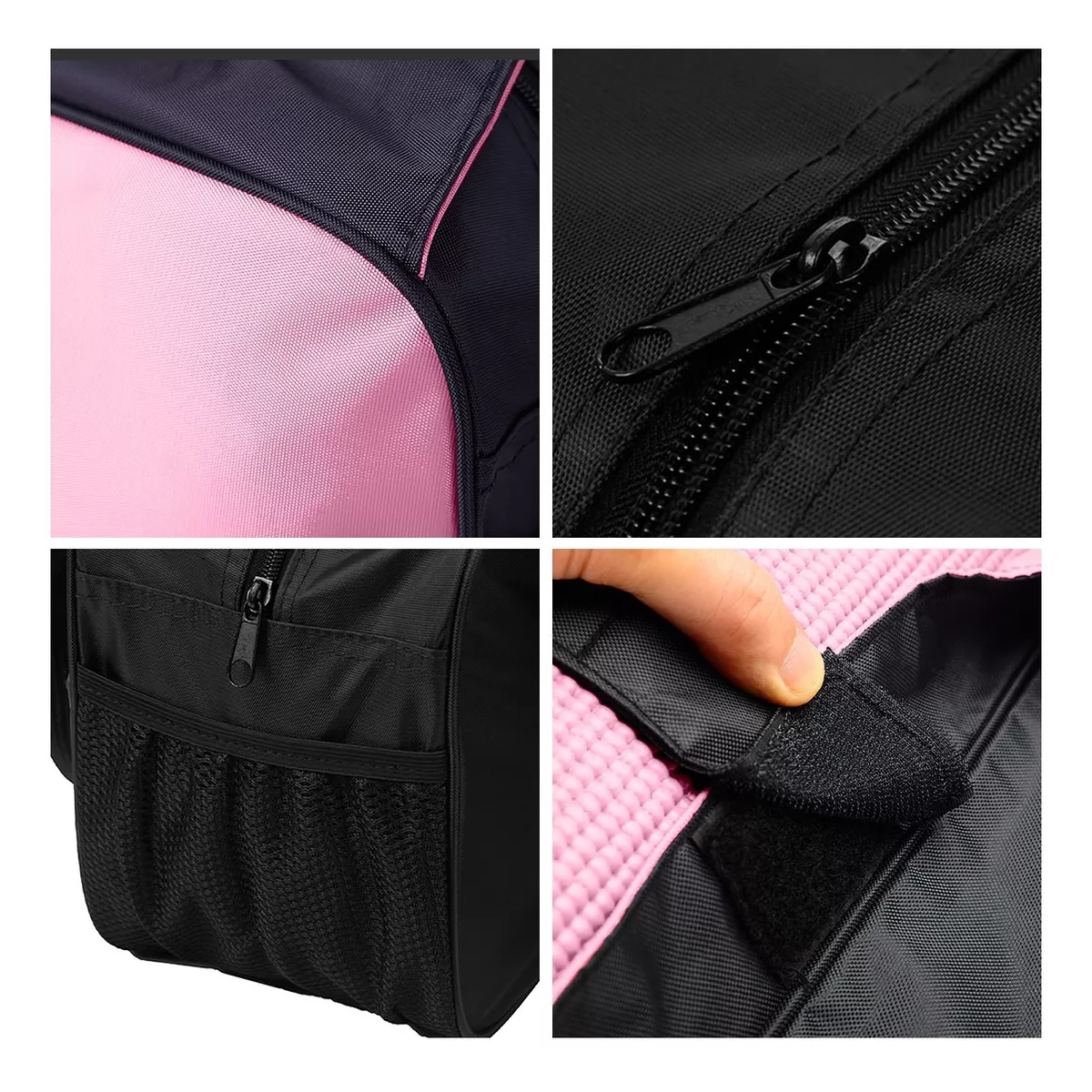 Bolsa De Yoga Mochila De Gym Bolsa Multifuncional Rosa.
