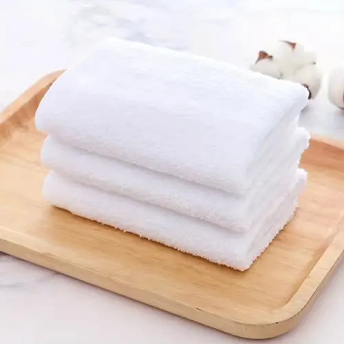 Toalla para Manos Lisa Blanca 100% Algodón 