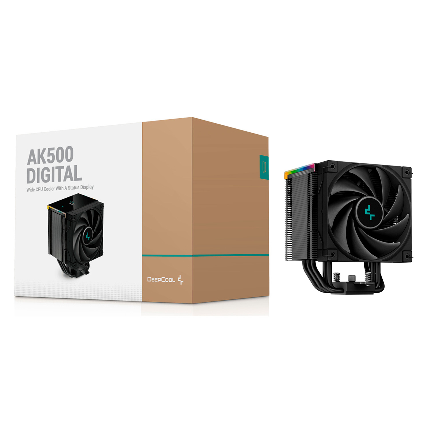 Disipador CPU DeepCool AK500 Digital 120mm 1850RPM Negro AM5/LGA1700.