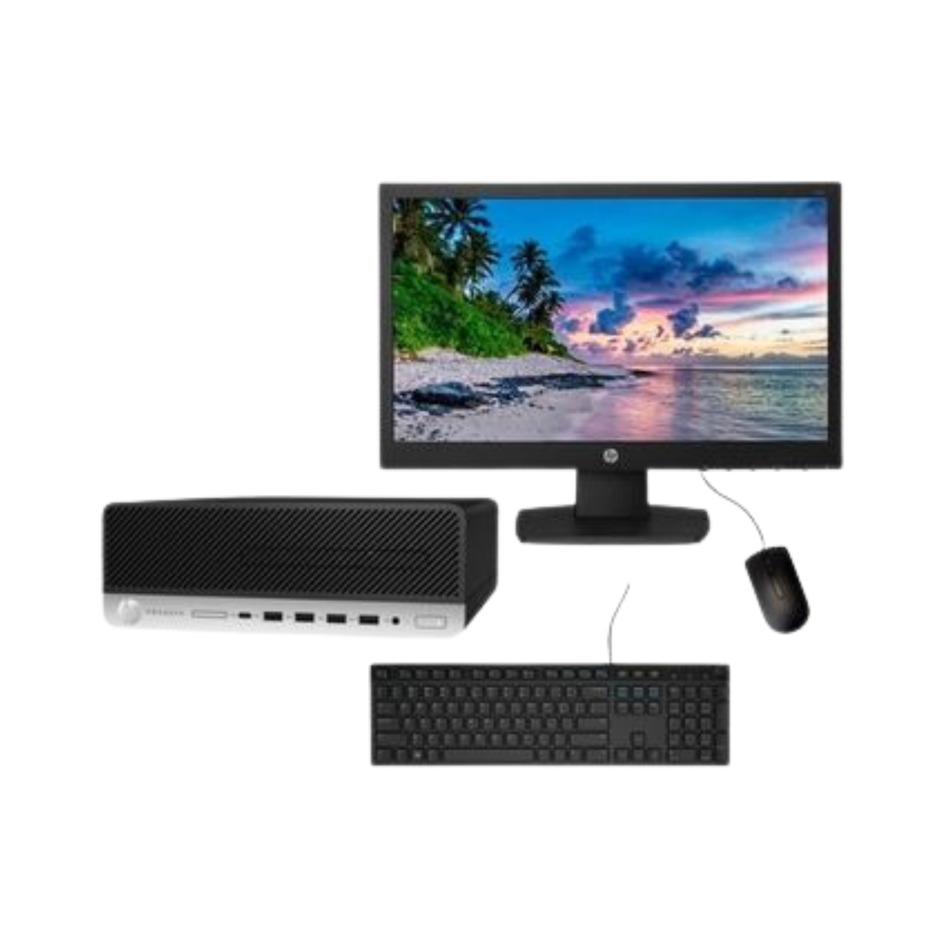 Equipo Completo Hp I5 8va 16ram 480 ssd Monitor 22 pulg