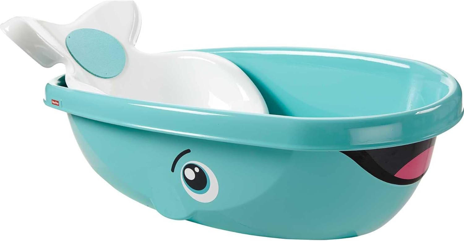 Bañera Tina Ballena Para Bebé Con Antiderrapante Fisher-Price