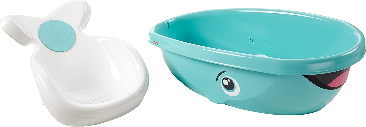 Bañera Tina Ballena Para Bebé Con Antiderrapante Fisher-Price