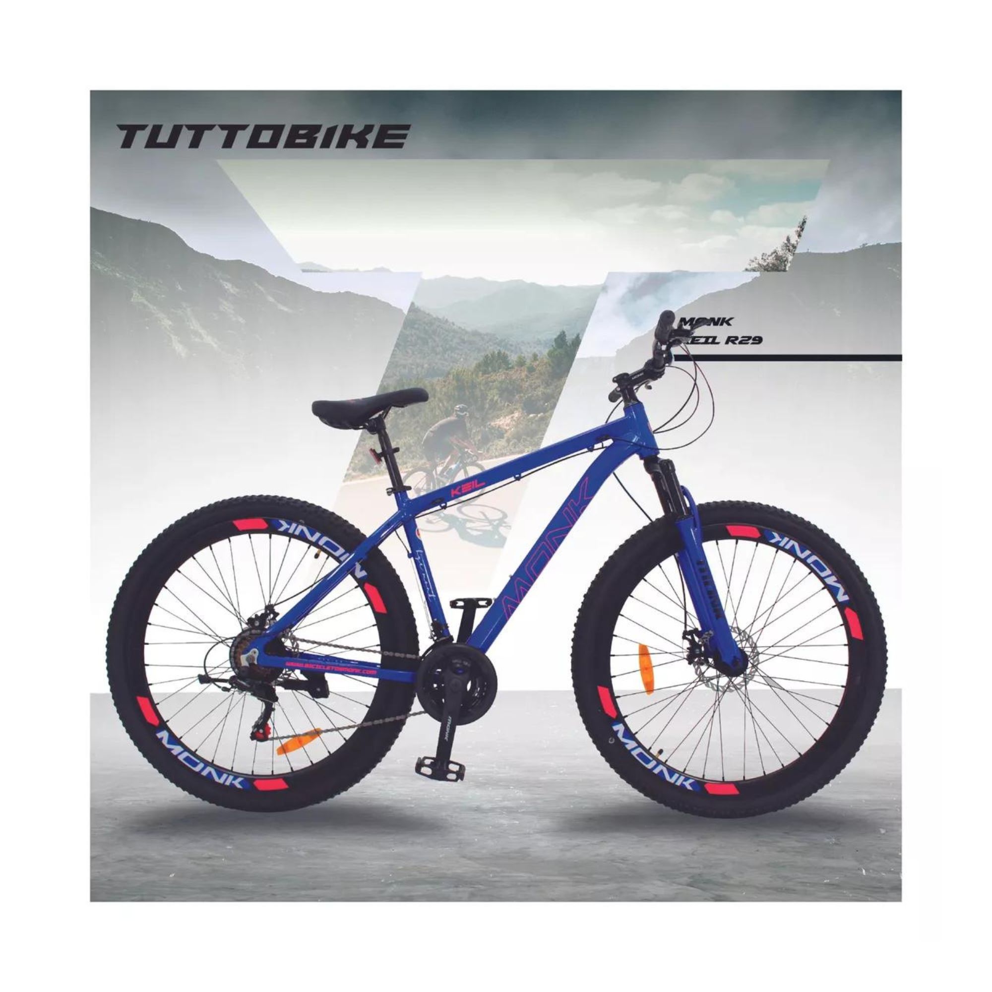 Bicicleta De Montaña Monk Keil Rodada 29  21 Velocidades