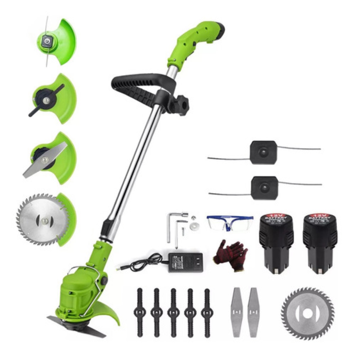 Desbrozadora Electrica Inalámbrica Portátil Podadoras Pasto verde