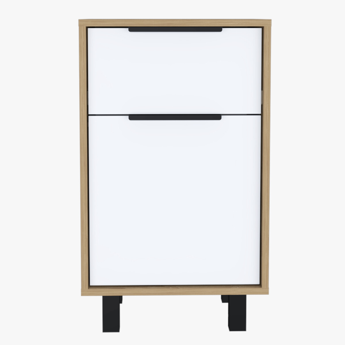 BURO ARMABLE IDEAL COMO MESA DE NOCHE PARA LA RECAMARA CON DOS CAJONES MODELO KAIA