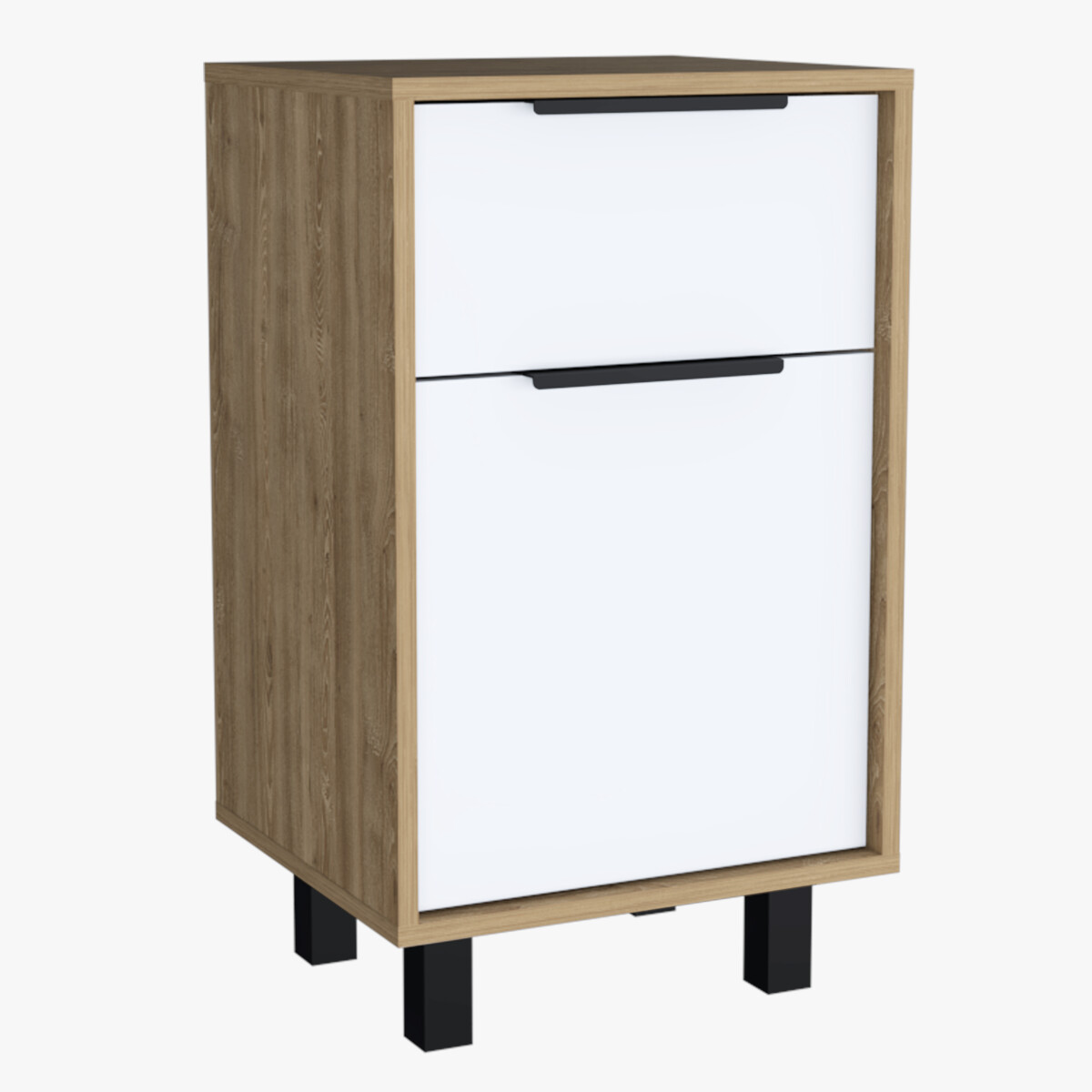 BURO ARMABLE IDEAL COMO MESA DE NOCHE PARA LA RECAMARA CON DOS CAJONES MODELO KAIA