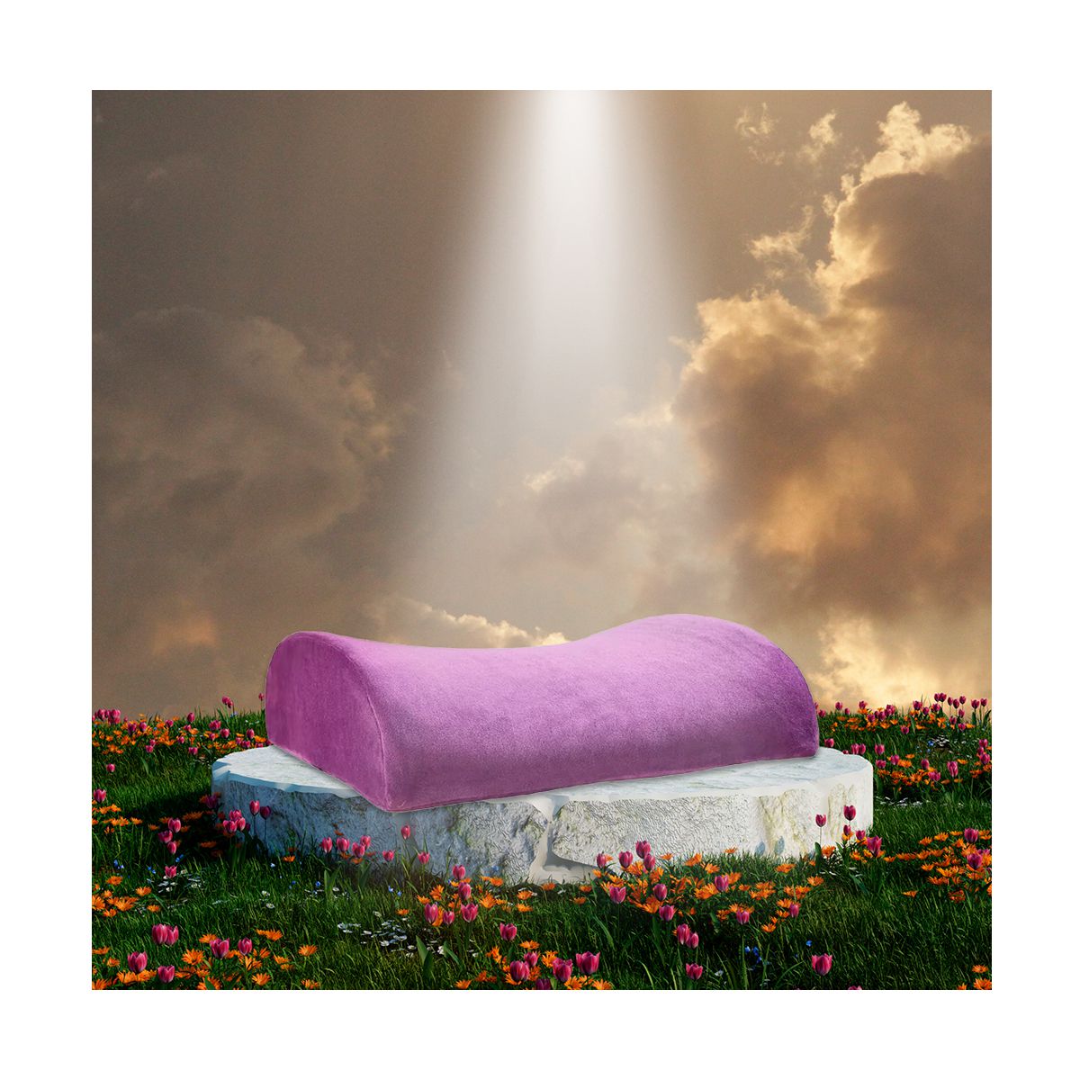 Cojin Para Soporte Lumbar Para Sillas Sillones Asiento de Auto Gris.