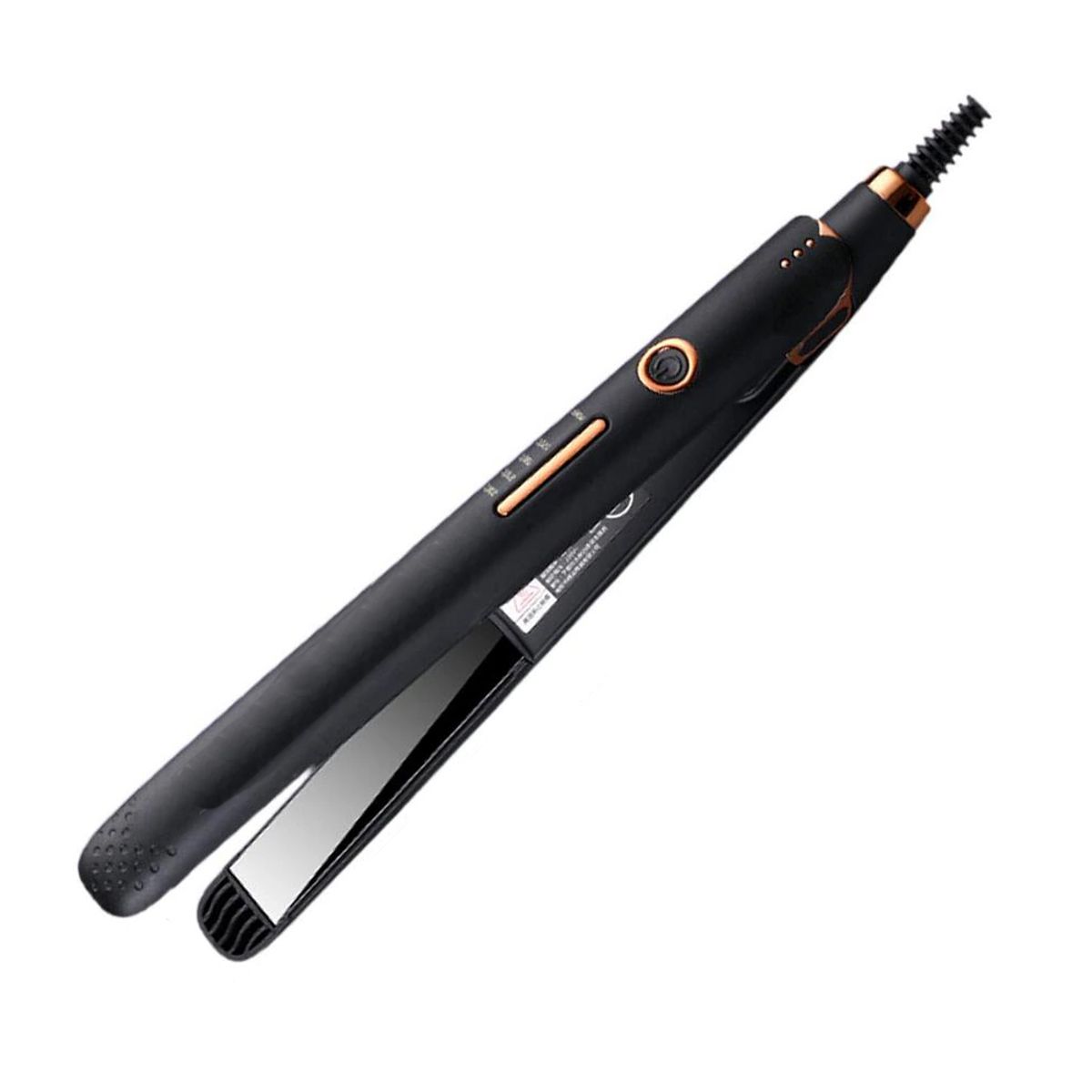 Plancha Alaciadora Para Cabello Ceramica  Negra.