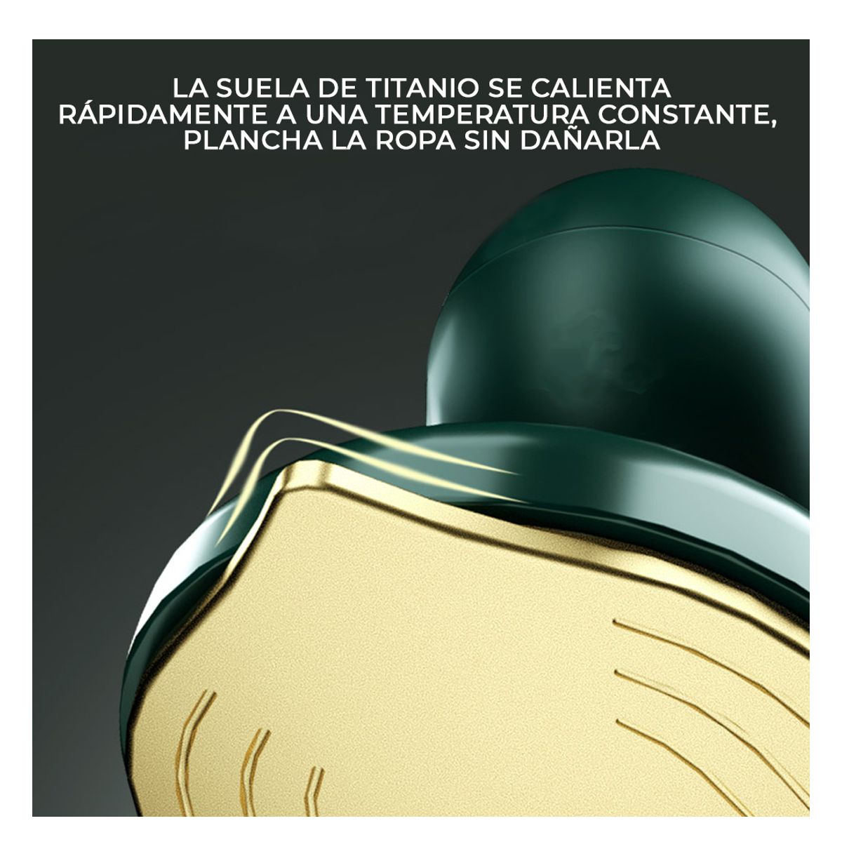 Plancha Portátil De Viaje En Seco y a Vapor Elegate Verde.