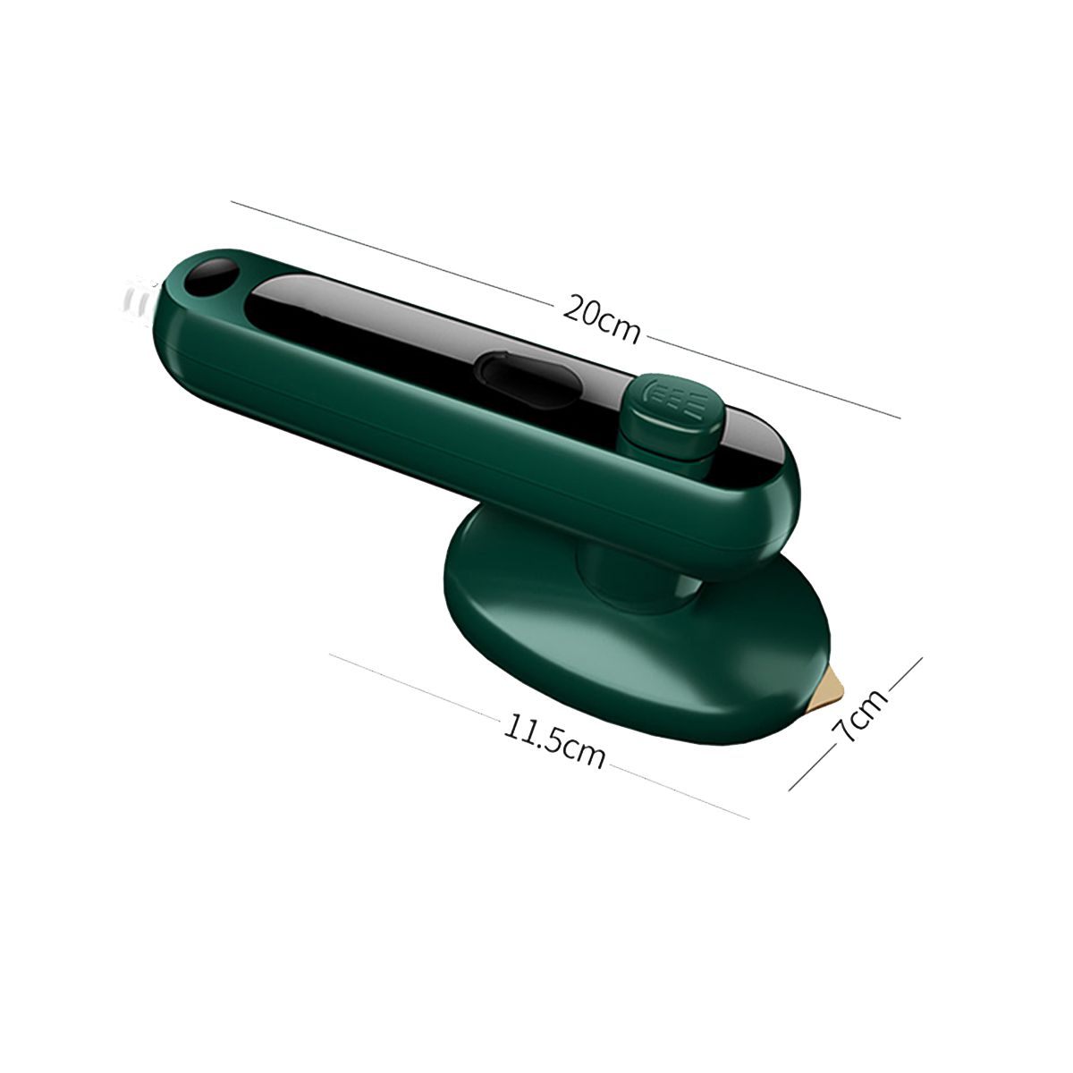 Plancha Portátil De Viaje En Seco y a Vapor Elegate Verde.