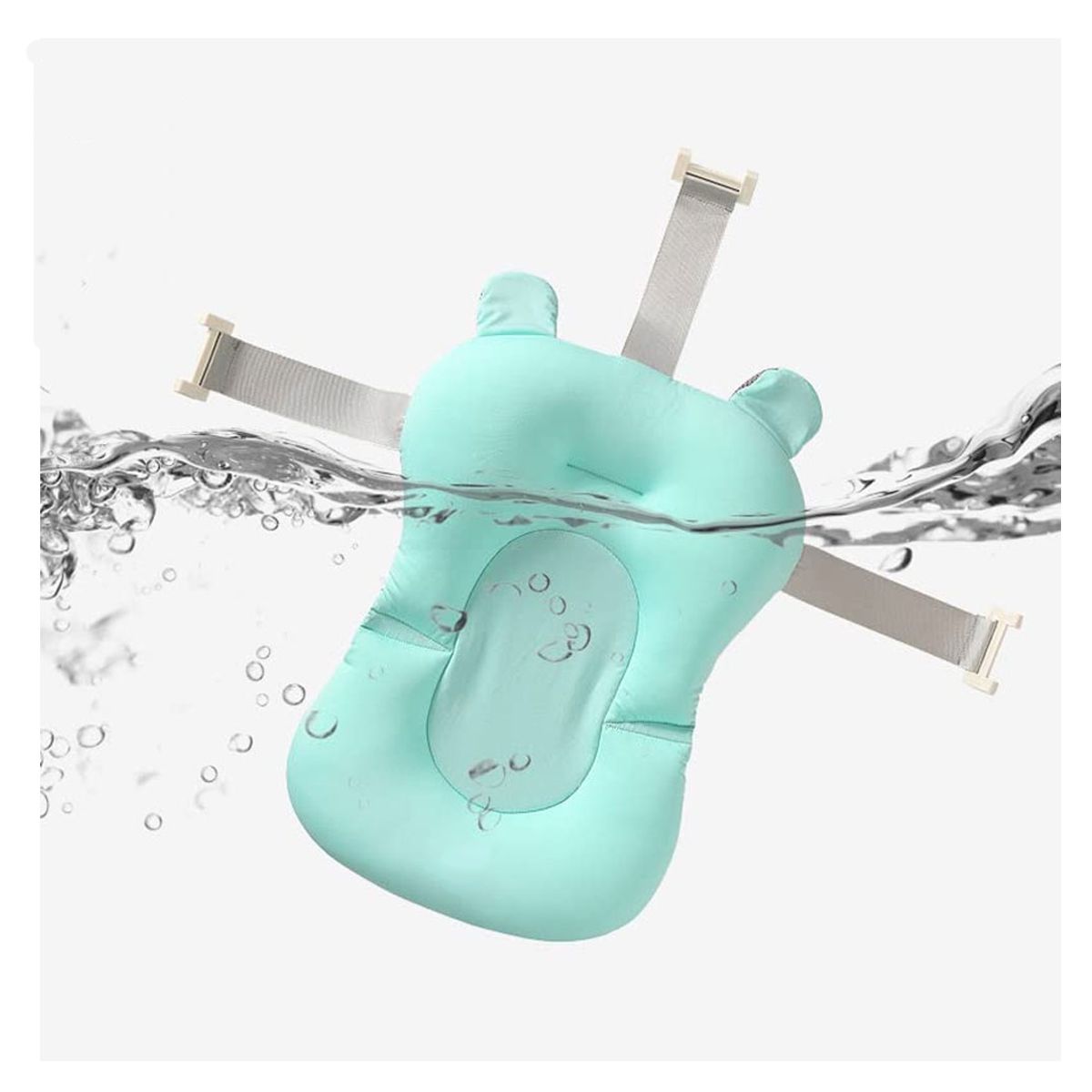 Cojín Antideslizante Para Tina de Baño de Bebes Turquesa.