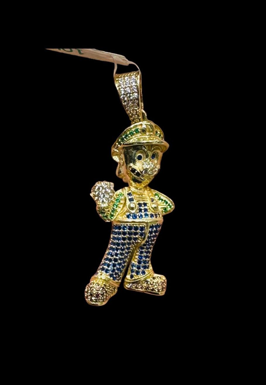 Dije Luigi De Mario Bros Oro 10 k + Obsequio.