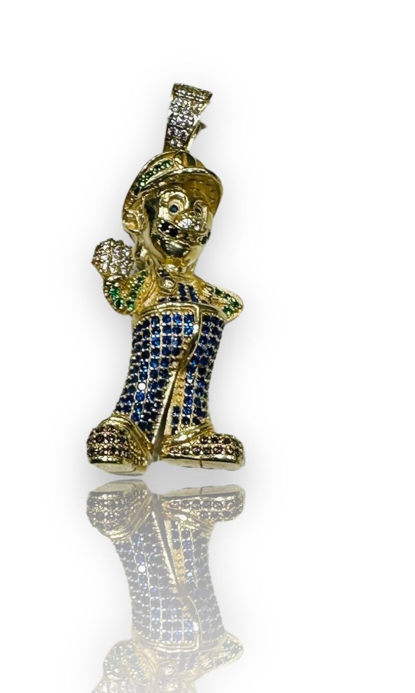 Dije Luigi De Mario Bros Oro 10 k + Obsequio.