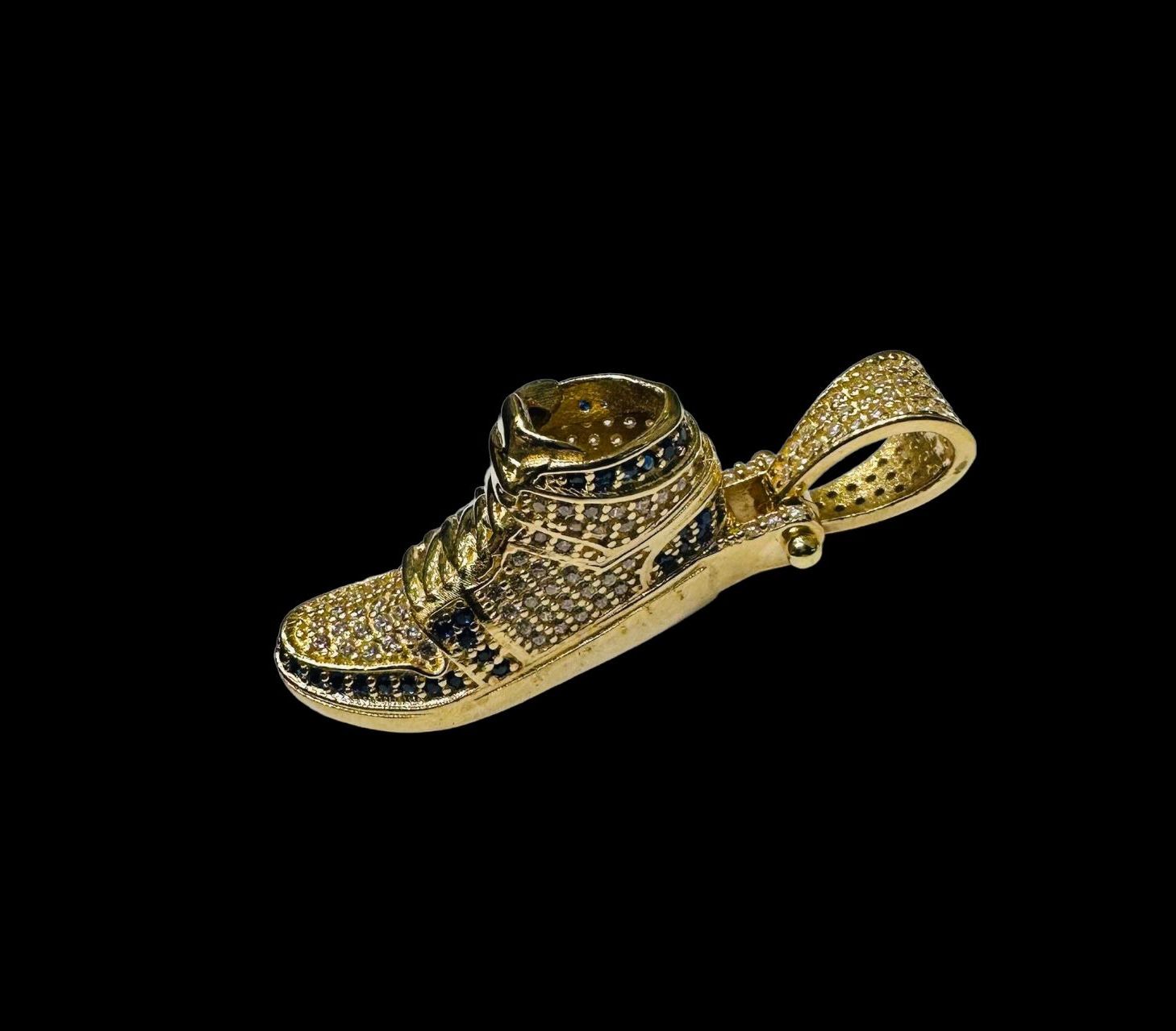 Dije Tenis Diamantado Oro 14 K + Obsequio.