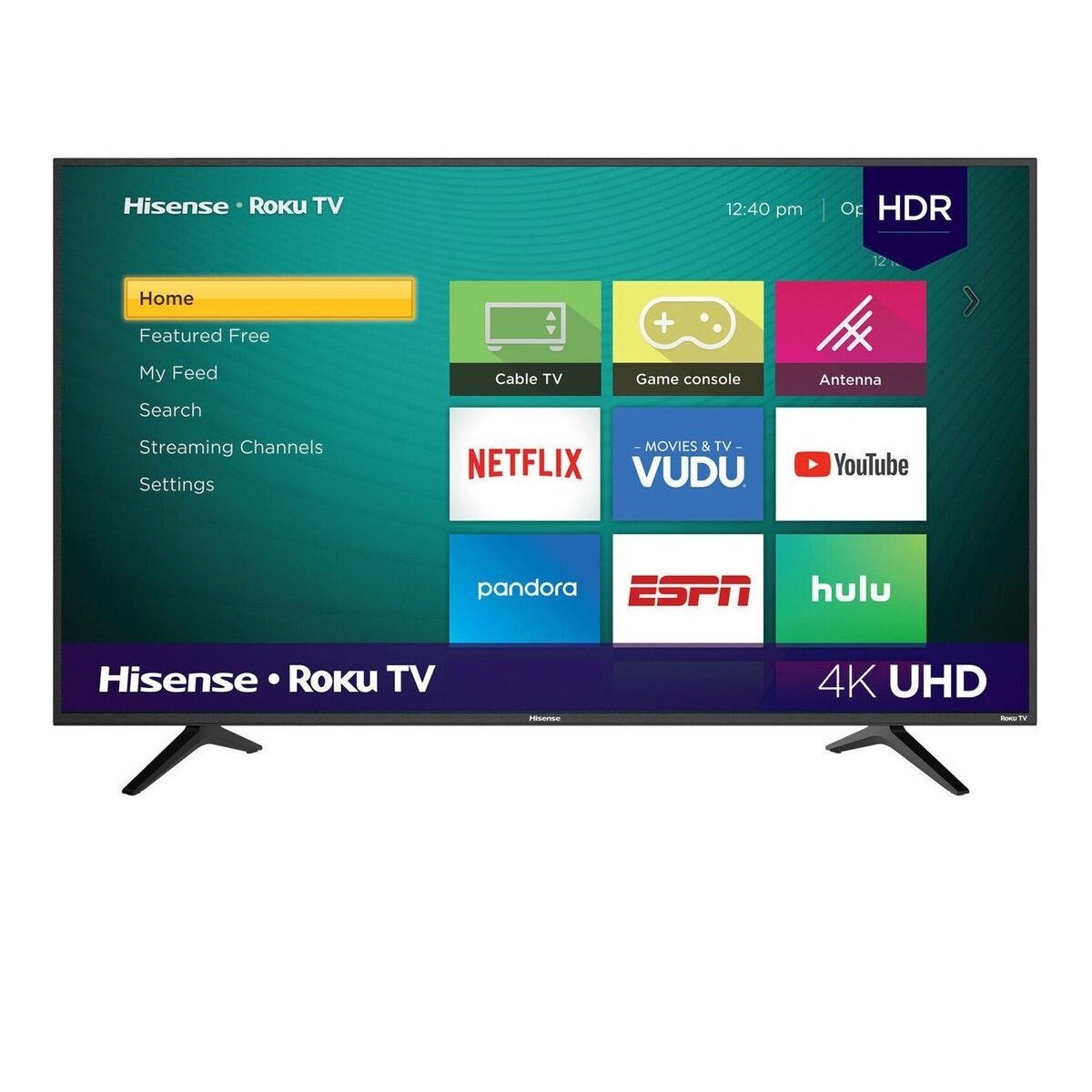 Television Hisense 58R6E Serie R6 58 pulgadas 4K UHD, Smart TV, Roku TV