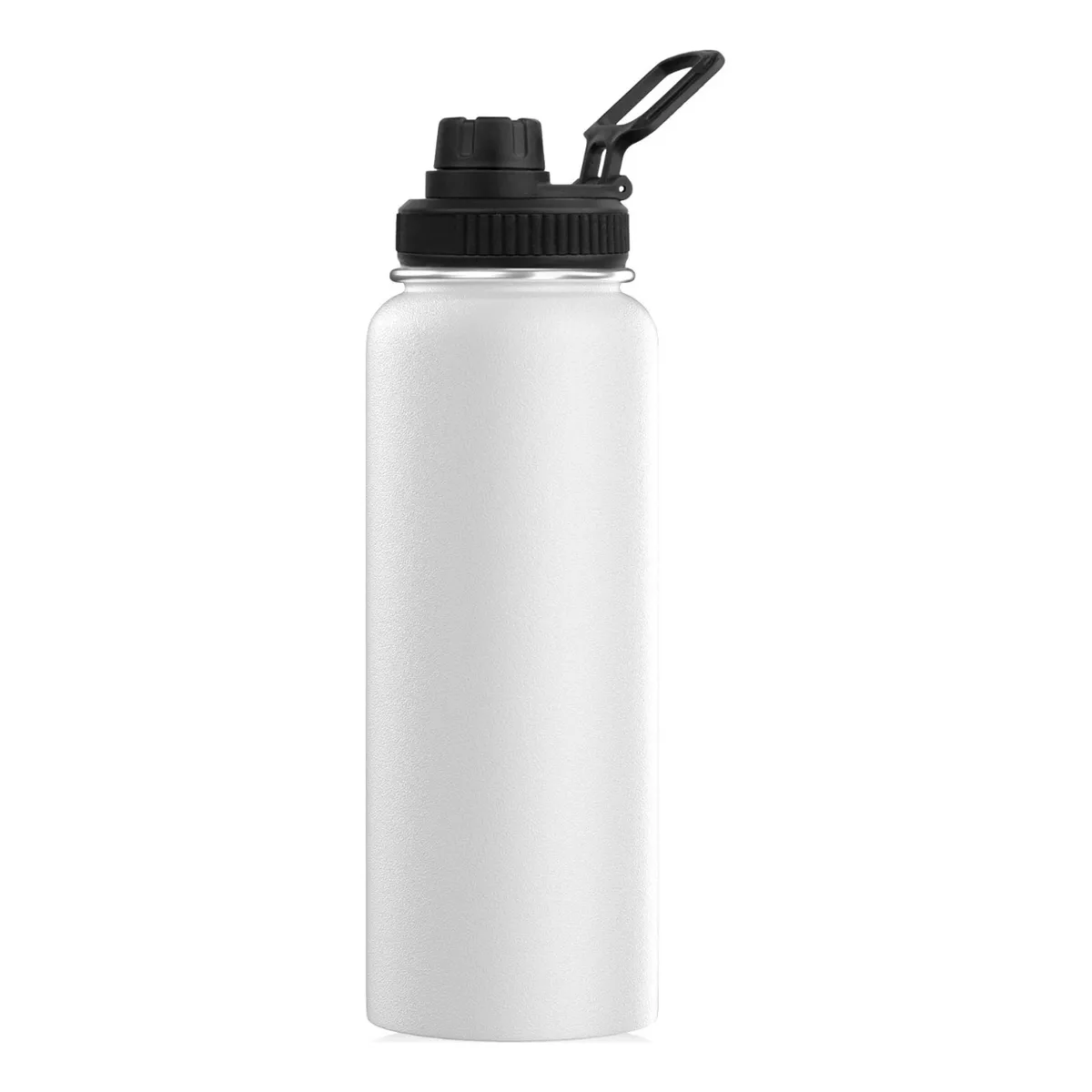 Botella De Agua Fría/caliente De Acero Inoxidable De 1.2 L Blanco