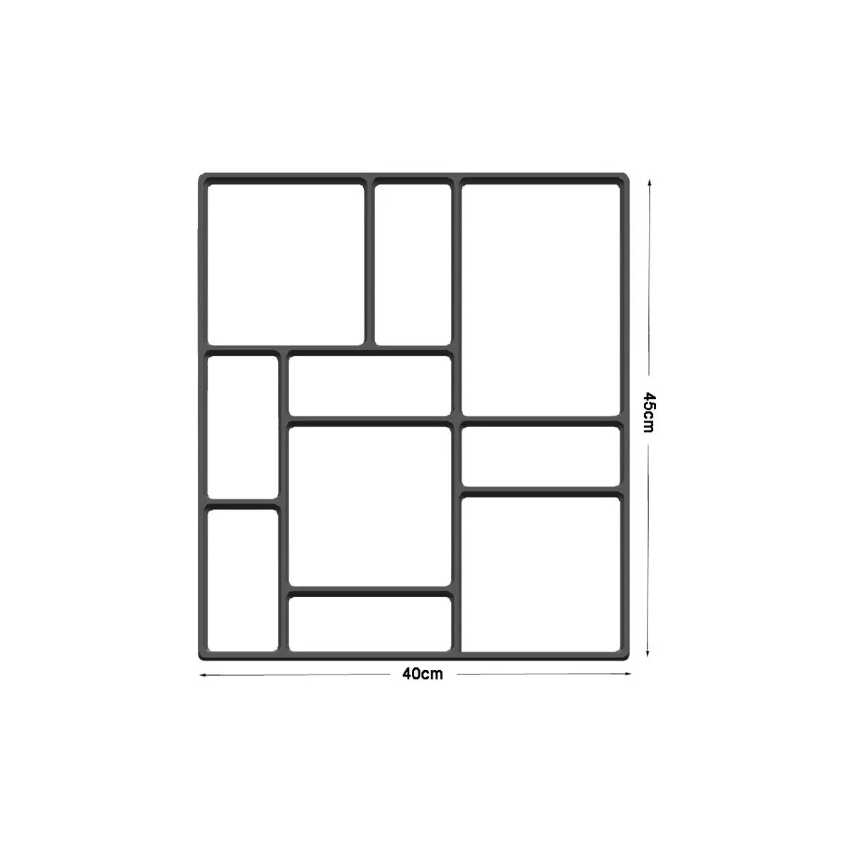 Molde Para Estampado De Concreto Tipo Piedra Estampar Piso