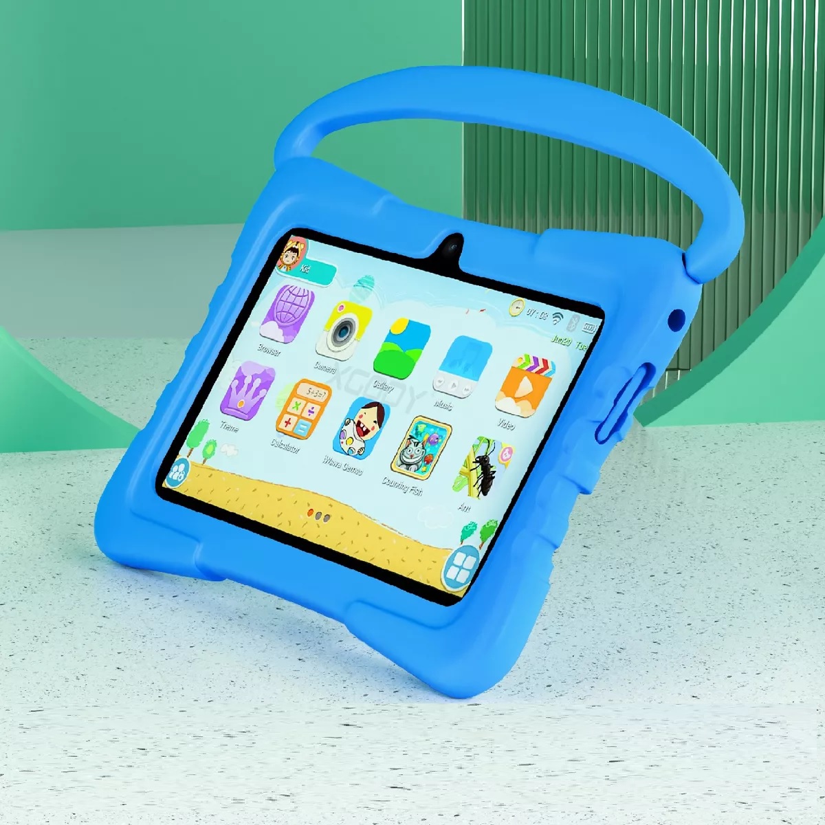Tableta 7 Pulgadas Para Niño Android 12 32gb Memoria Azul