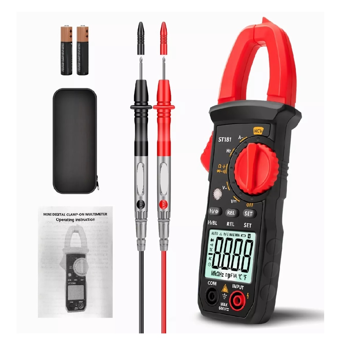 Pinza Amperimétrica Digital Multímetro 4000 Cuentas