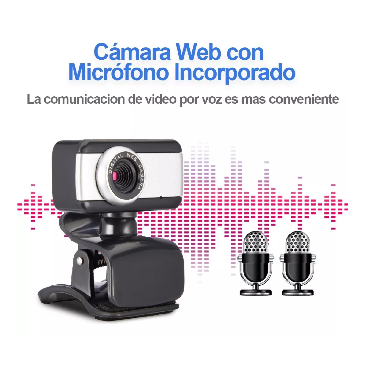 Cámara Web Usb Full Hd 1080p 2k 30fps Con Micrófono Para Pc