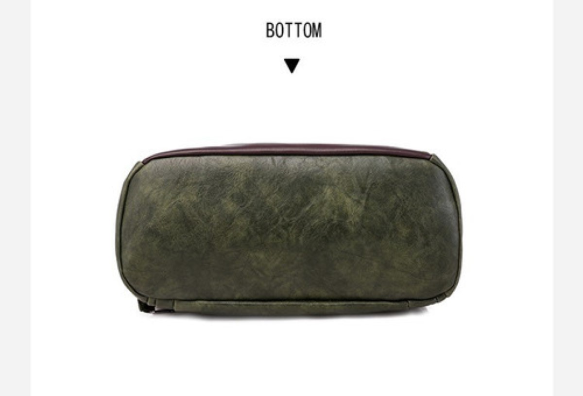 Mochila Mujer, Mochila Antirrobo Bolsos Mochila Mujer Piel Verde