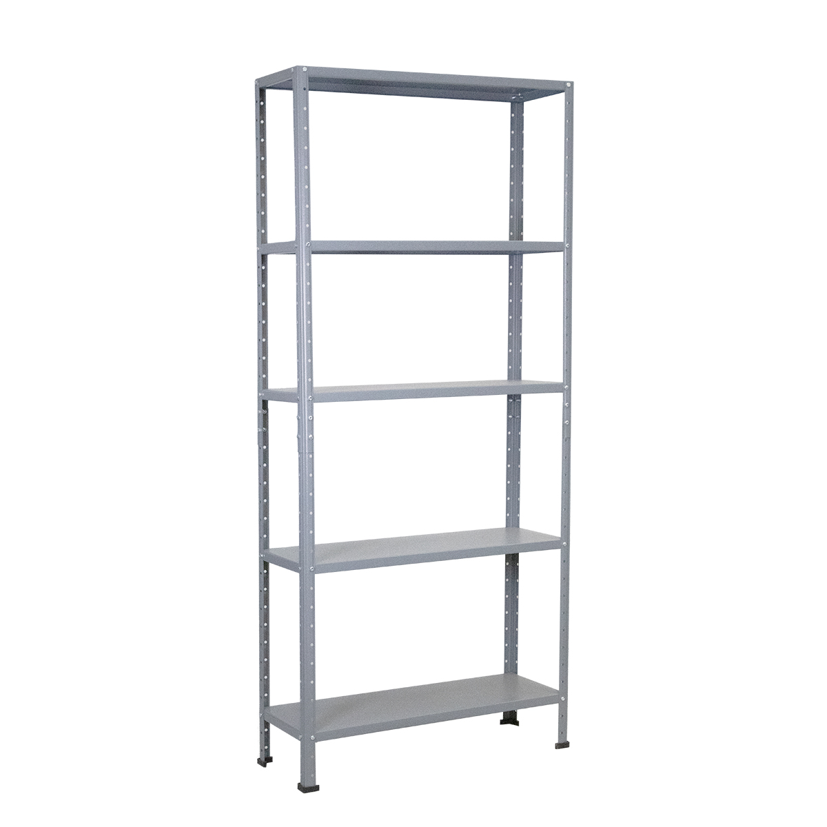 ADF Estante Anaquel Metálico Uso Rudo con 5 Repisas Ajustables 190x84x30cm Organizador Cal. 24 Color Gris, Carga 400Kg