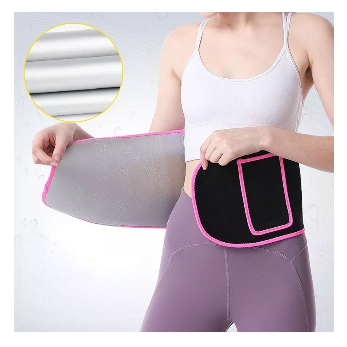 Faja Reductora Efecto Sauna Para Mujer Ajustable Talla M.