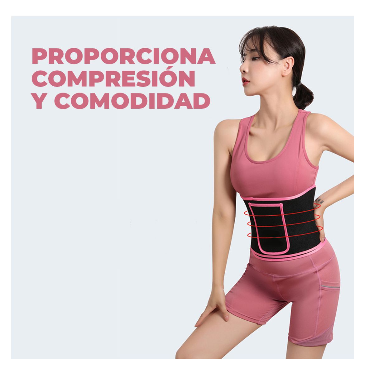 Faja Reductora Efecto Sauna Para Mujer Ajustable Talla M.