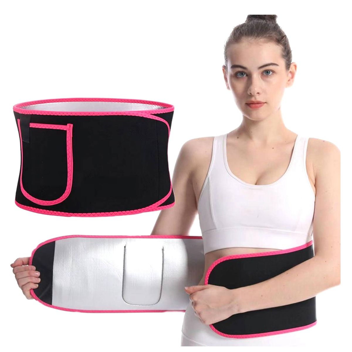 Faja Reductora Efecto Sauna Para Mujer Ajustable Talla M.