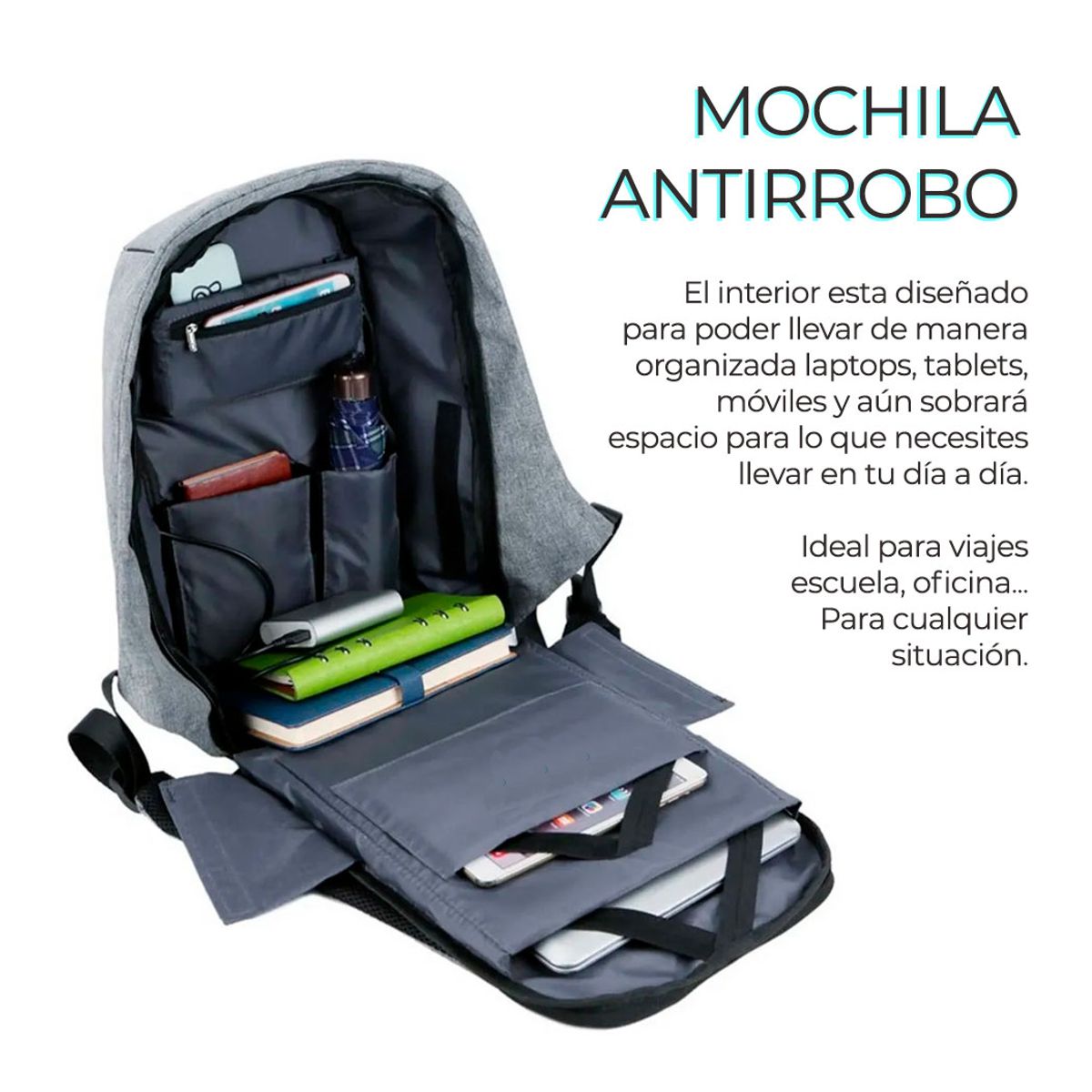 Mochila para laptop antirrobo hotsell