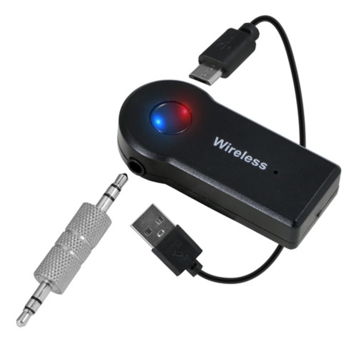 Receptor Bluetooth 3.5mm Slim Company Para Auto Manos Libres Música