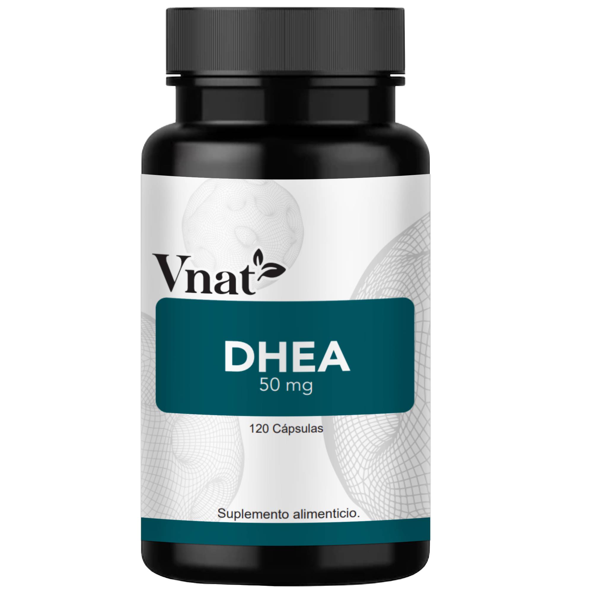 DHEA 50mg VNAT 120 caps. Metabolismo Aumento Libido Energia 