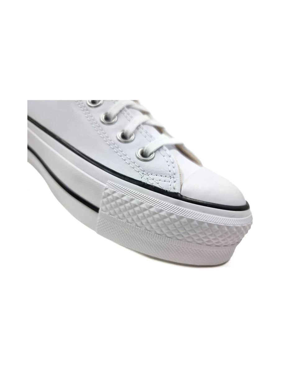 Tenis Converse de Plataforma Lift Blancos en Choclo de Piel para Mujer 561680C