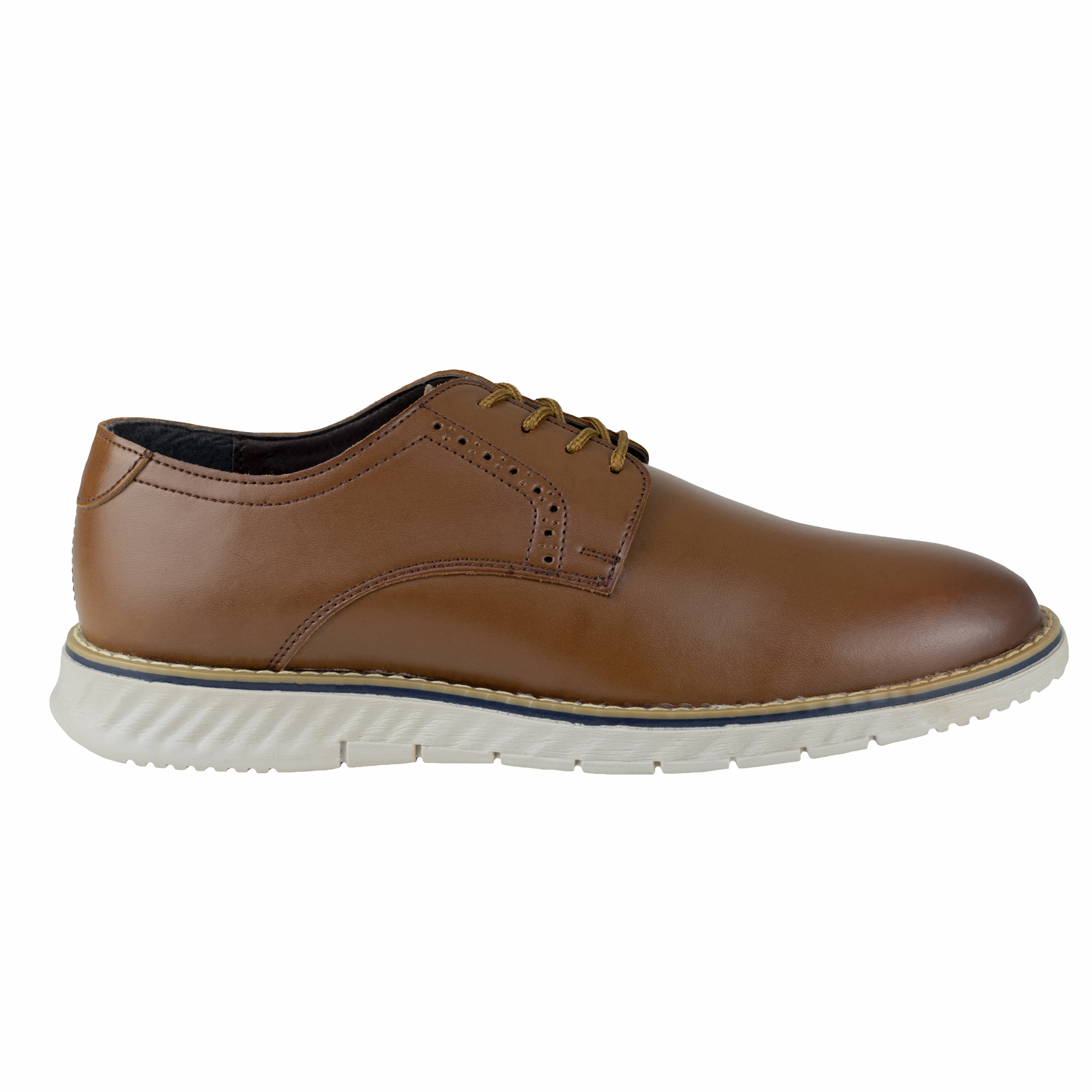 Zapato Derby Hombre Semi vestir confort Capa De Ozono 638403 Tan.
