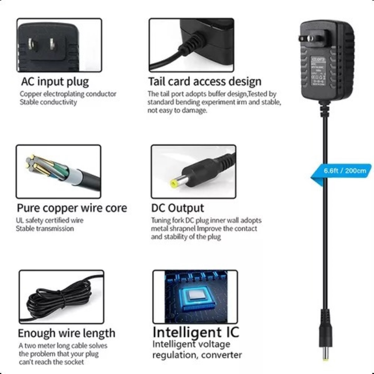 15w Cargador Para Echo Dot 3ra 4ta 5ta Gen Adaptador
