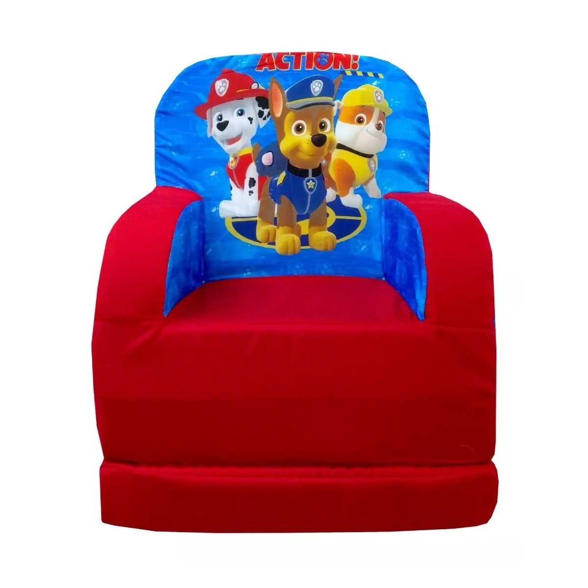  Sillon Cama Infantil Sofa Individual Niño Paw Patrol.