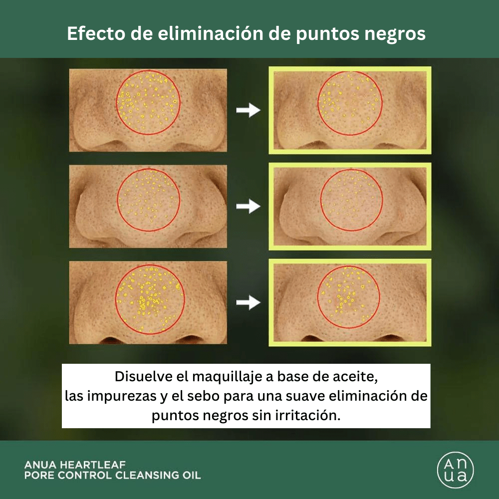ANUA HEARTLEAF PORE CONTROL CLEANSING OIL 200 ml | Limpiador par control de grasa de poros