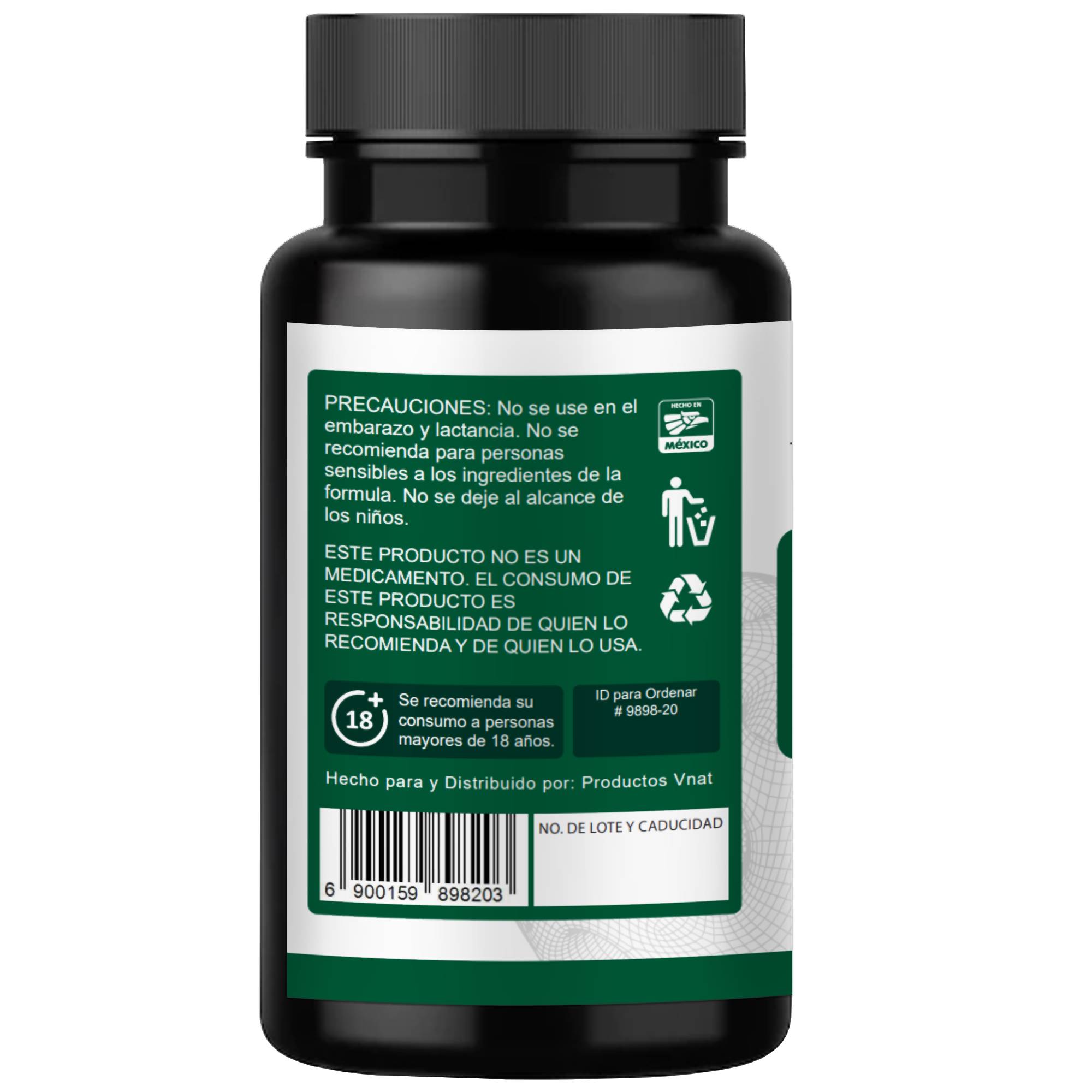 Ginkgo Biloba 120mg VNAT 120 caps Ayuda Memoria, Reduce Fatiga