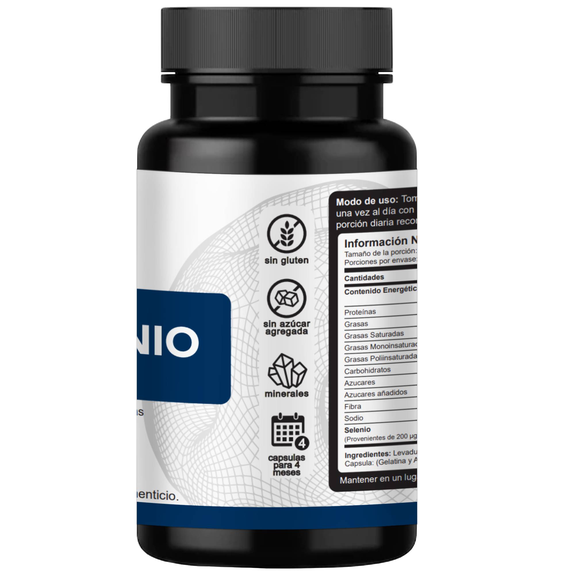 Selenio 200mg VNAT 120 caps. Antioxidante, Anticancerígeno Selenium 