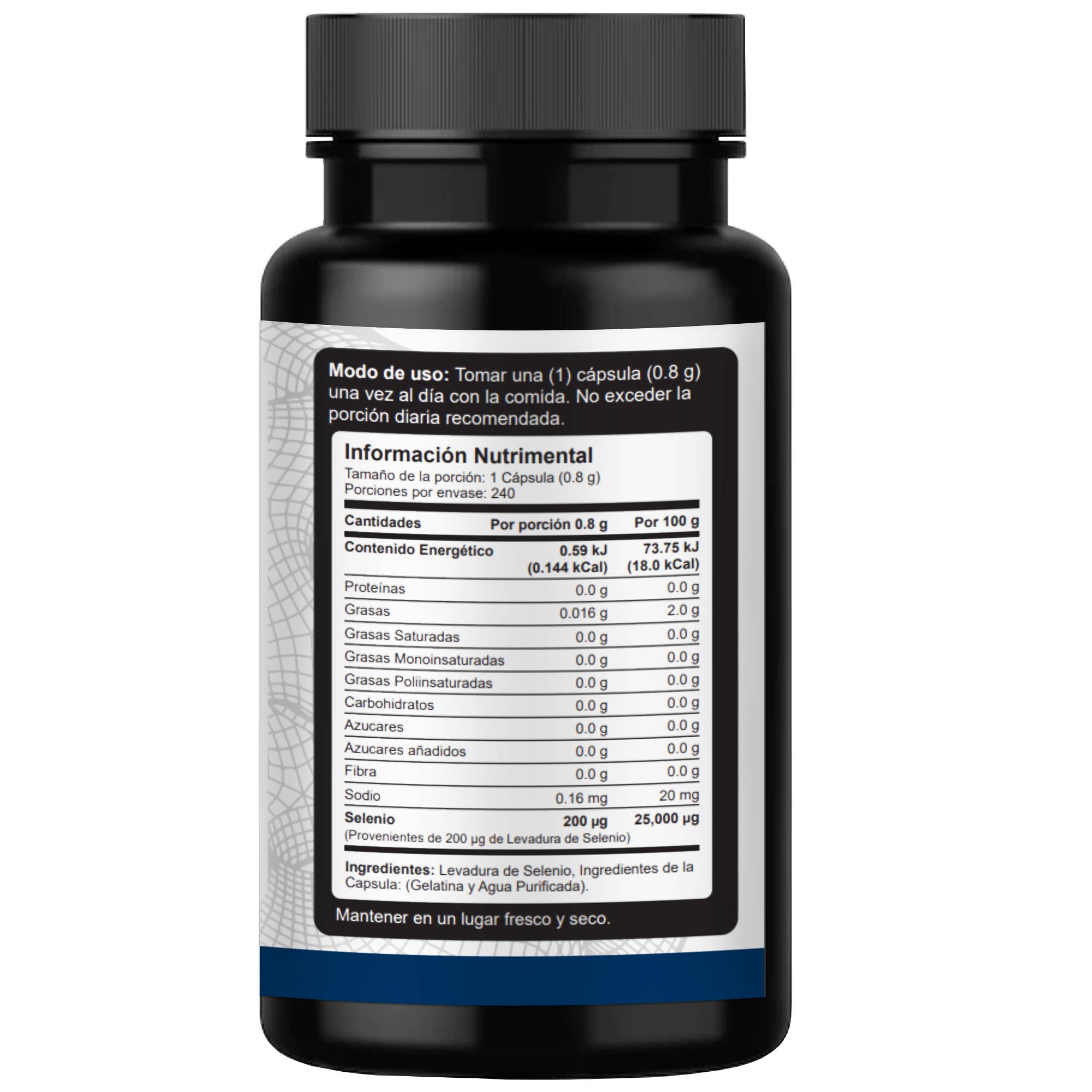 Selenio 200mg VNAT 240 caps. Antioxidante, Anticancerígeno Selenium 