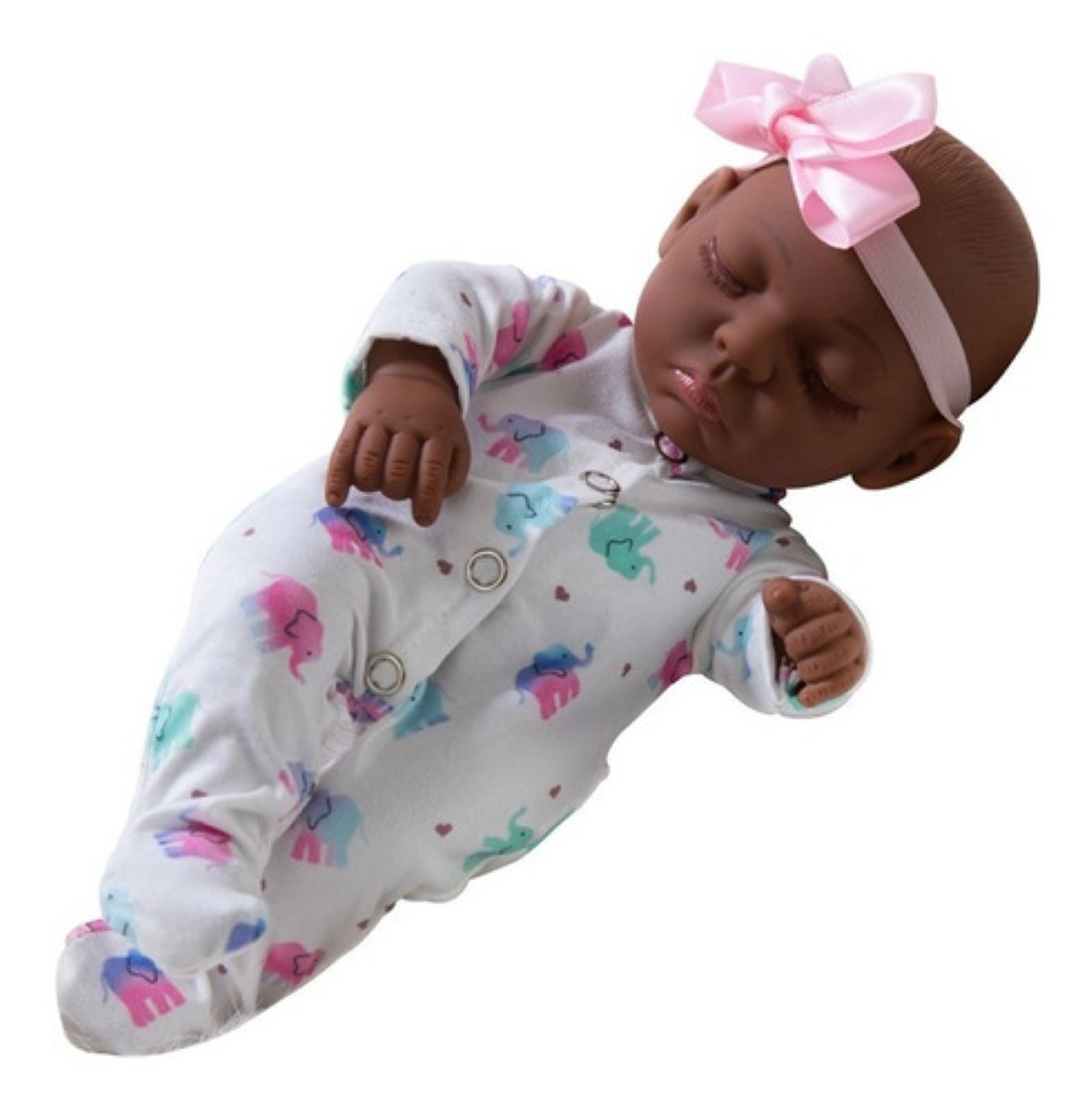 Bebé Reborn Muñeca De Cuerpo 10in ROPA BLANCO Y ELEFANTES COLORES 