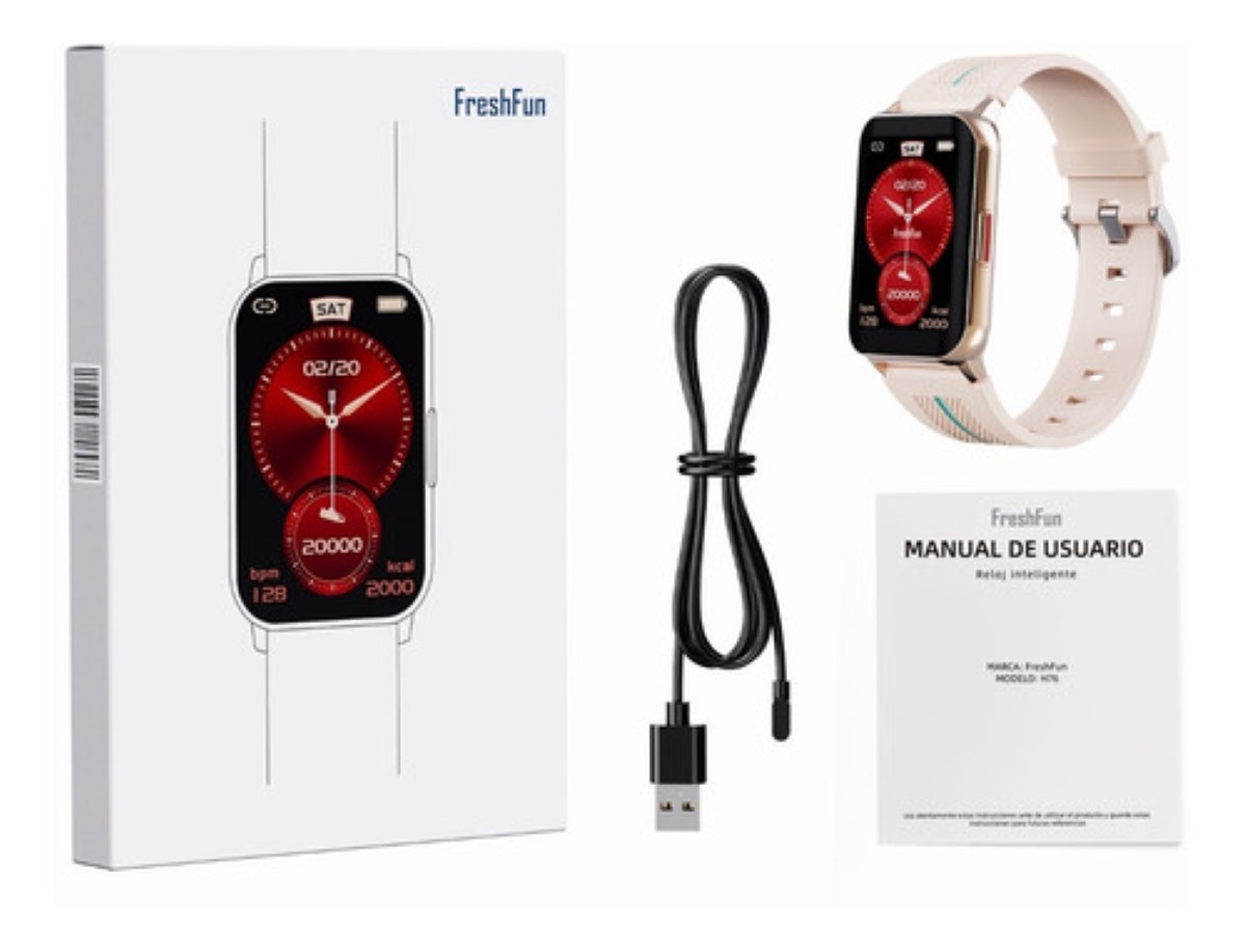 "Freshfun H76 Reloj Inteligente 1.57 Smartwatch Deportivo Beige "