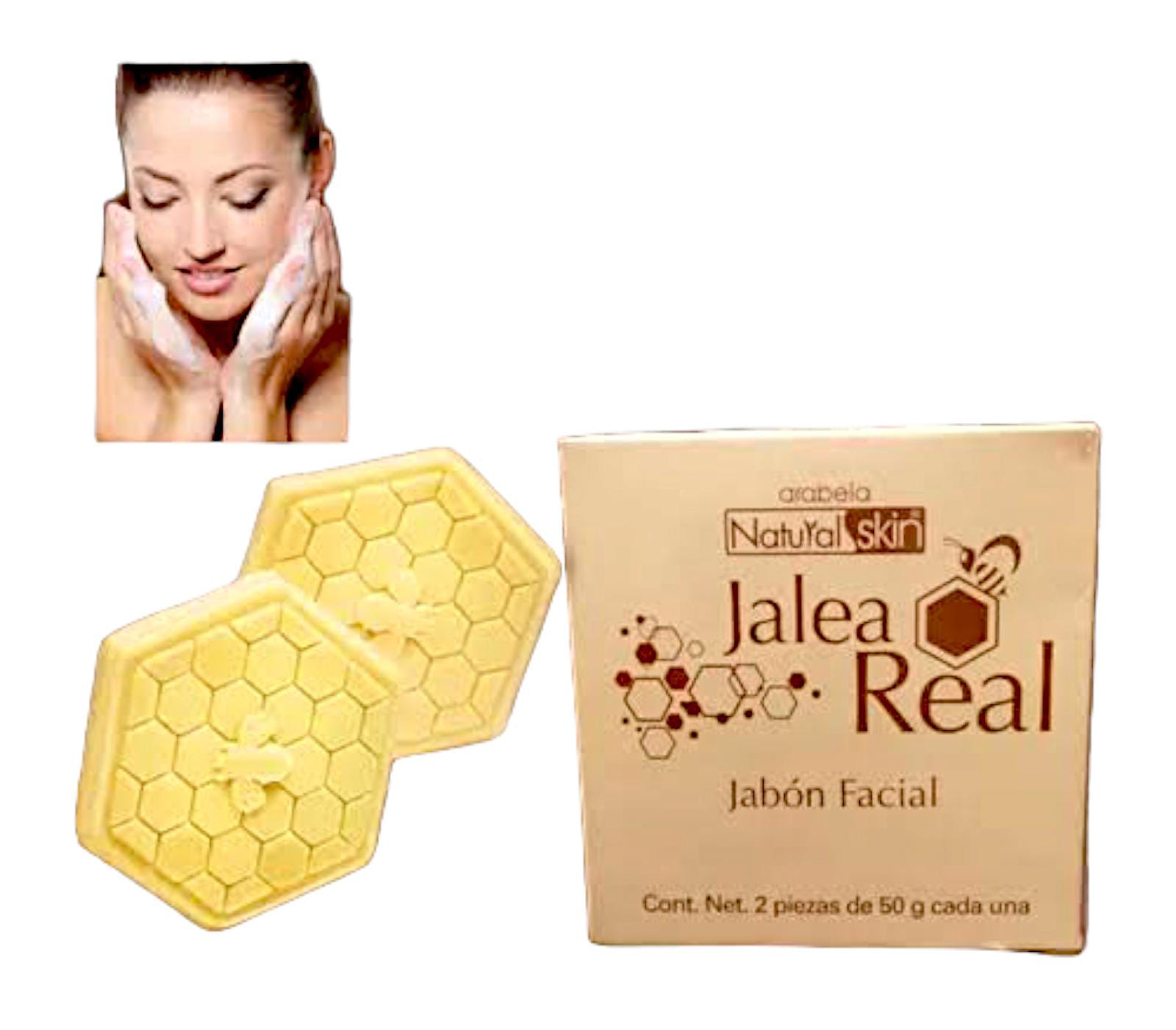 Jabón Facial Jalea Real Caja Con 2 Piezas De 50g C/u