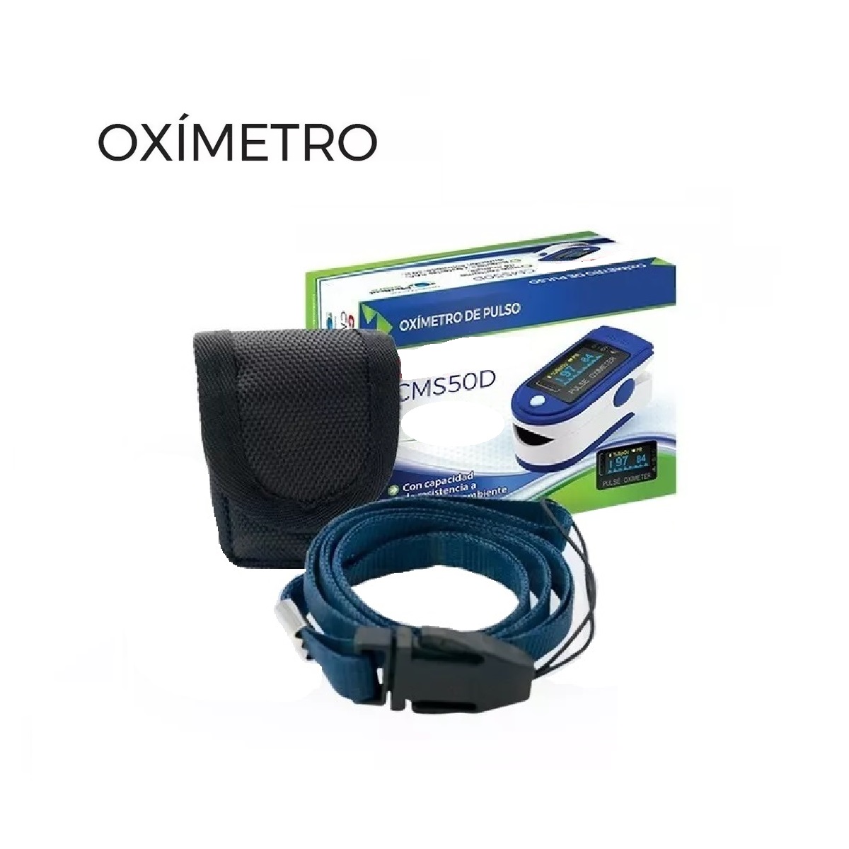 Oximetro De Pulso De Dedo Adulto Pediatrico Digital Portatil