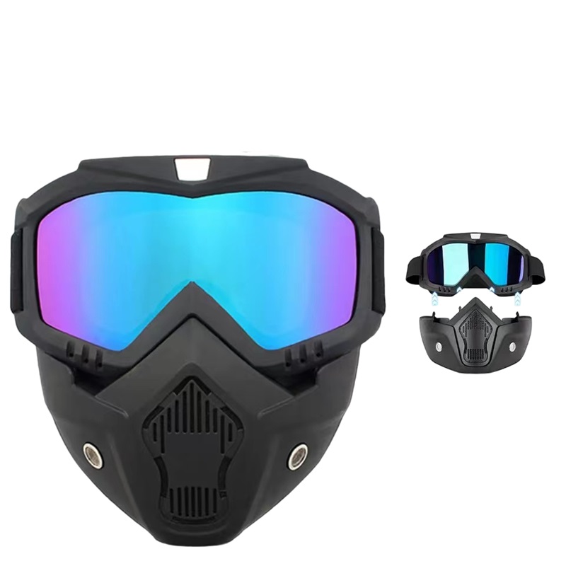 Máscara para motocicleta deporte.